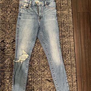 Good American Light Blue Distressed Skinny Jeans
